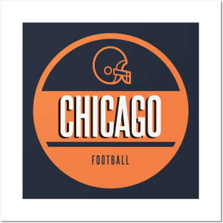 Chicago retro football Posters and Art